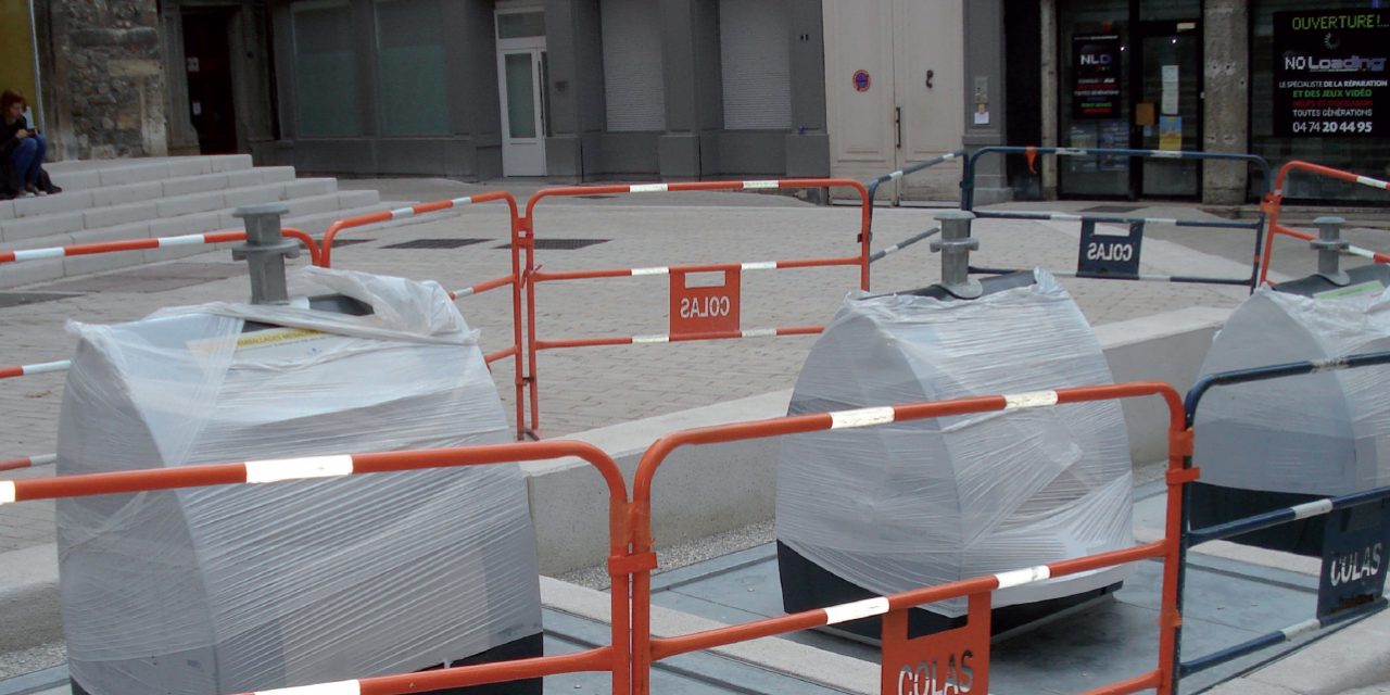 Les conteneurs enterrés de la rue Marchande à Vienne seront mis en service le 30 octobre