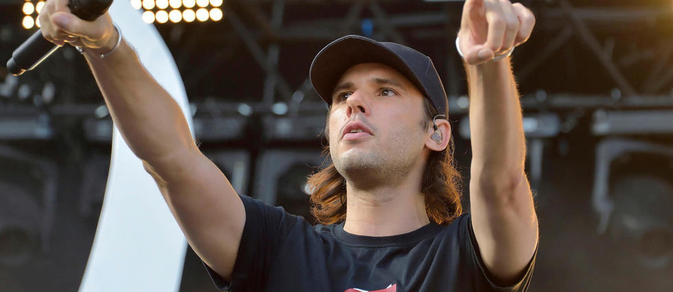 Le rappeur Orelsan sur la scène du théâtre antique de Vienne le 28 juillet