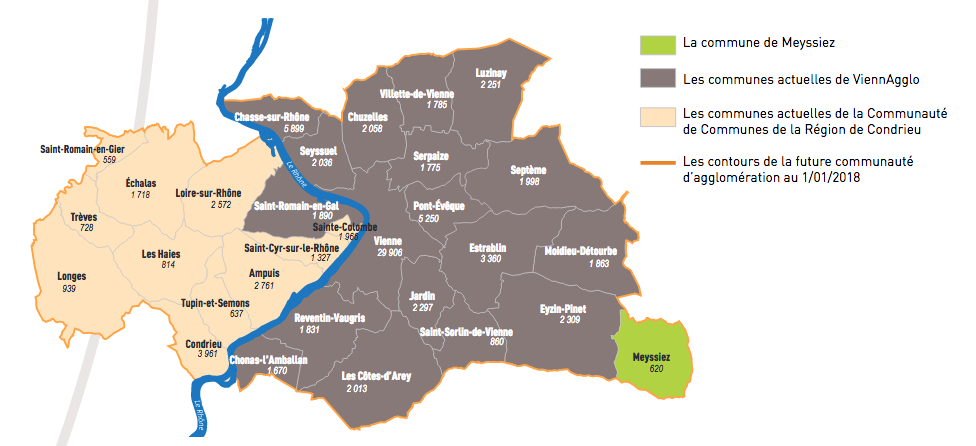 Nouvelle communauté  de communes, Vienne Condrieu Agglomération : le nouveau président sera élu le 4 janvier