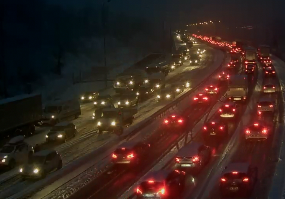 Trafic routier perturbé par la neige ce matin