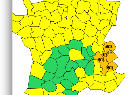 Météo France lance une alerte orange à la neige et au verglas :  prenez vos précautions 