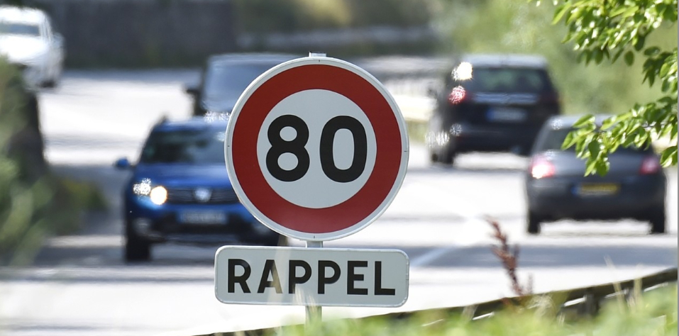 C’est décidé, dès le 1er juillet : limitation de la vitesse à 80 km/h sur les routes secondaires…