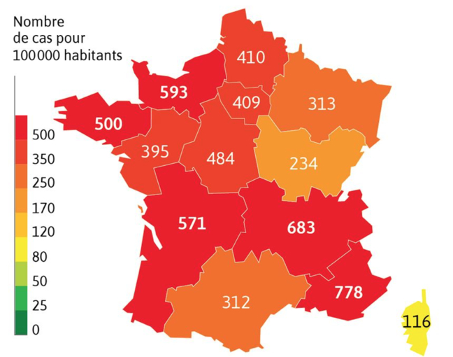 La rentrée des classes devrait encore accélérer l’épidémie : Auvergne-Rhône-Alpes, l’une des régions les plus touchées par la grippe 