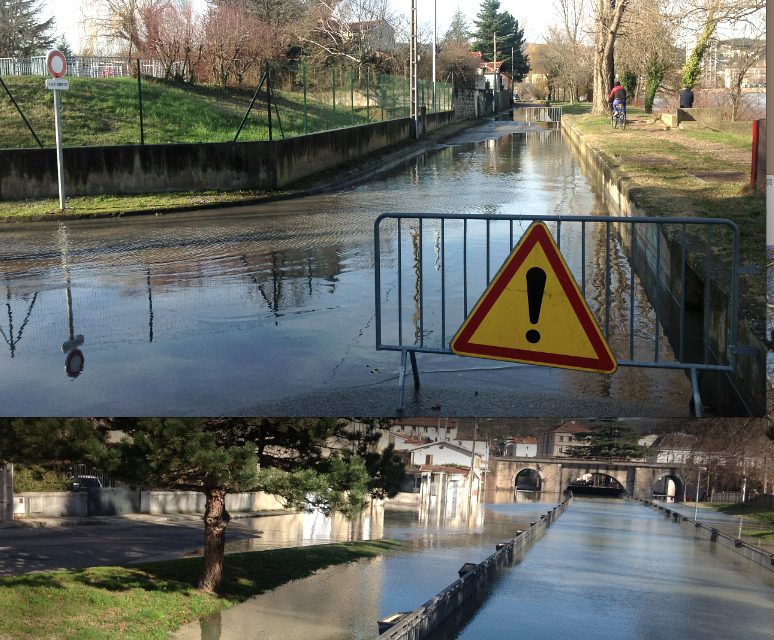 Inondation : Vienne et Saint-Romain-en-Gal commencent à avoir les pieds dans l’eau…