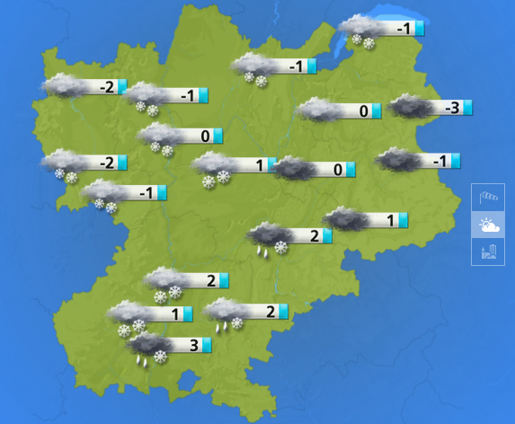 Gelées annoncées dès lundi et probablement de la neige…