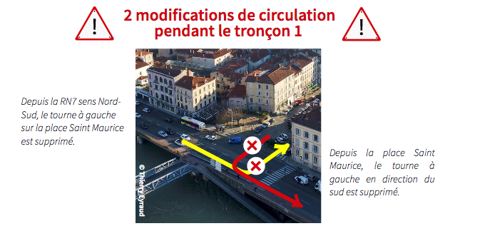 Voie verte sur les quais du Rhône à Vienne : du 13 au 15 février, les travaux font nocturne…