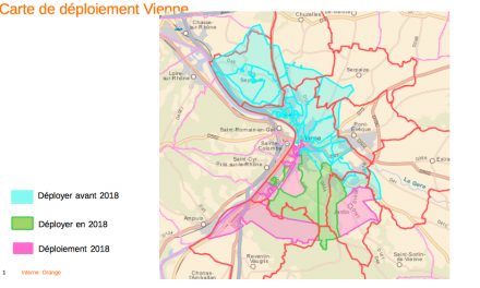 Très haut débit Internet à Vienne et Pays Viennois : la carte précise du déploiement en 2018