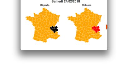 Circulation très difficile attendue : un samedi en rouge et noir dans la région Rhône-Alpes