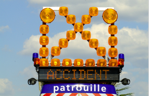 Gros bouchons hier sur l’A7 entre  Vienne et Lyon, suite à la spectaculaire collision de deux poids-lourds