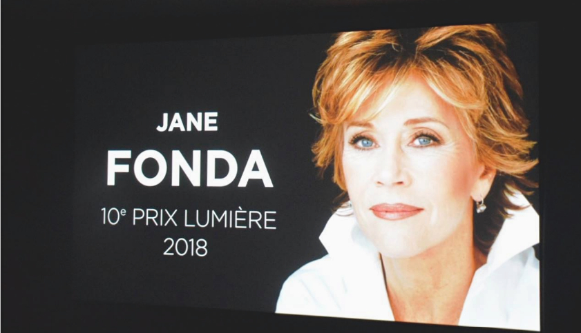 Jane Fonda, Prix Lumière 2018, lors du Festival qui se déroulera du 13 au 21 octobre