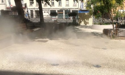 Nouveau : des brumisateurs installés place Saint-Louis à Vienne