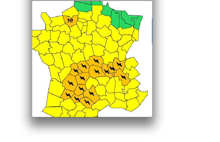 L’Isère et le Rhône à nouveau en vigilance orange aux orages