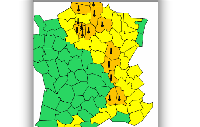 Le Rhône et la vallée du Rhône placés en alerte orange canicule par Météo France