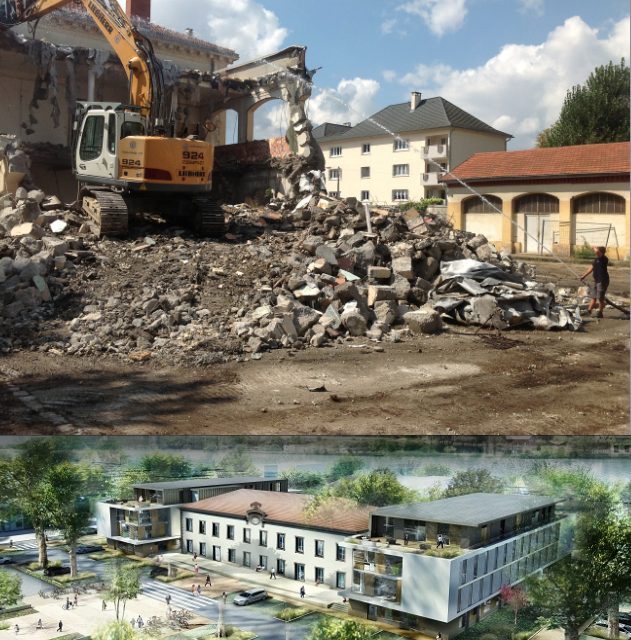 Espace Saint-Germain à Vienne : démarrage des travaux du futur immeuble de bureaux Apollo