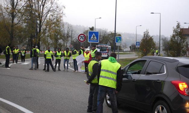 Mouvement des gilets jaunes à Vienne ce matin : 2 incidents, des ralentissements, mais pas de bouchon