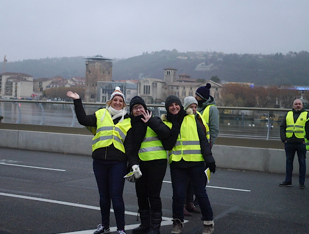 Mouvement des gilets jaunes à Vienne ce matin : 2 incidents, des ralentissements, mais pas de bouchon