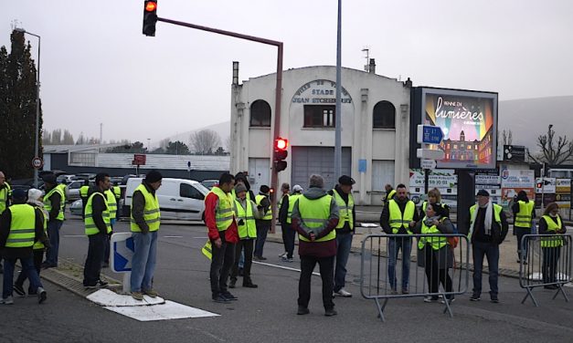 Mouvement des gilets jaunes à Vienne ce matin : 2 incidents, des ralentissements, mais pas de bouchon