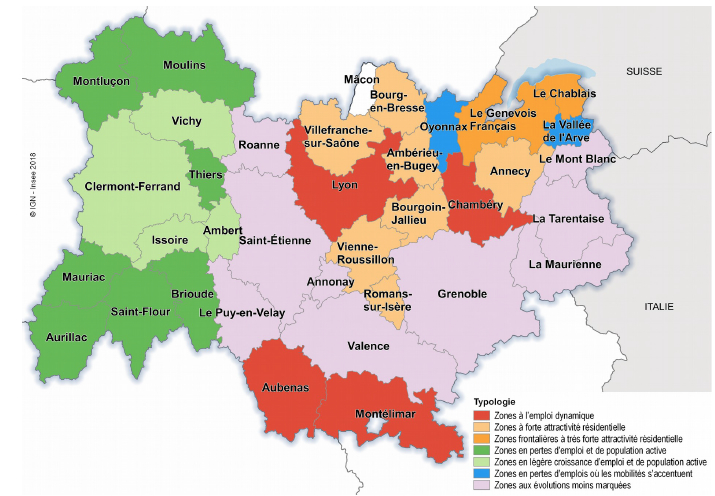 Vienne et Bourgoin sur la deuxième marche des zones d’emploi de la région