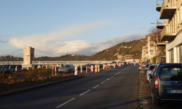 Méga-bouchons à Vienne cet après-midi, suite à une fuite de gaz, le quai Jean-Jaurés fermé