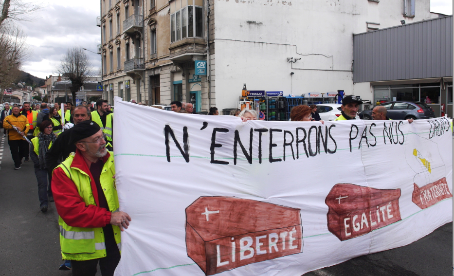 Manifestation des Gilets Jaunes à Vienne : une moindre mobilisation