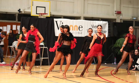 Les 4 et 5 mai, Saint-Romain-en-Gal, cadre d’un championnat du monde de danse, très show