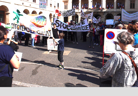 Deux cents à marcher pour le climat samedi matin à Vienne