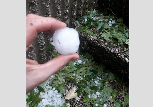 Orage, grêle :  l’Isère, la Loire, la Drôme et les deux Savoies particulièrement touchés