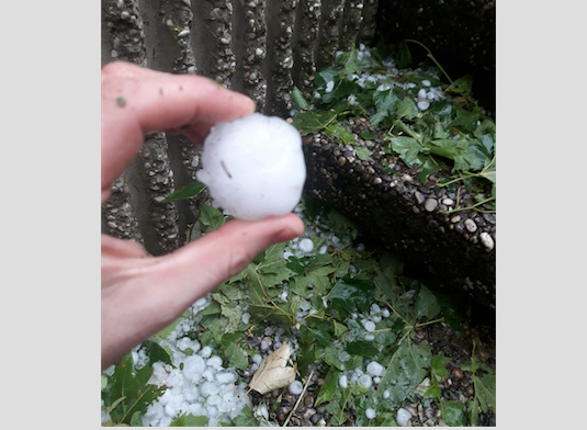 Orage, grêle :  l’Isère, la Loire, la Drôme et les deux Savoies particulièrement touchés