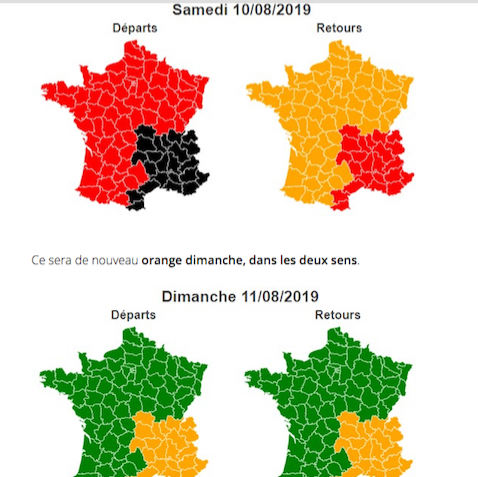 Samedi noir : Bison Futé prévoit des bouchons aujourd’hui en région Auvergne-Rhône-Alpes dans les deux sens