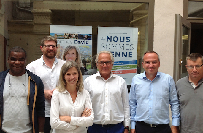 Municipales : candidate LREM, Florence David inaugure sa permanence de campagne cours Romestang à Vienne