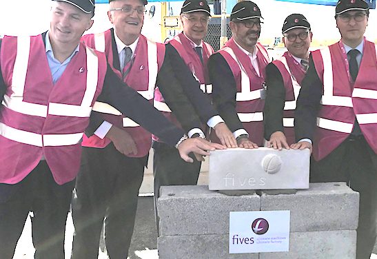 Pose de la 1ère pierre d’Intralogistics à Chasse-sur-Rhône : 200 emplois à venir pour développer l’industrie du futur