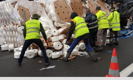 L’A7 à hauteur de Vienne : la voie est libre, l’opération relevage du poids-lourd en portefeuille est terminée