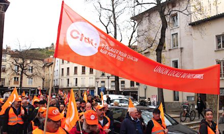 A Vienne, la CFDT, l’UNSA et la CGC, au côté de la CGT et de FO : première manif unitaire depuis le début du conflit