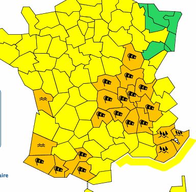 Sur le Rhône et l’Isère, alerte orange météo aux vents violents : des rafales jusqu’à 120 km/h à partir de ce soir