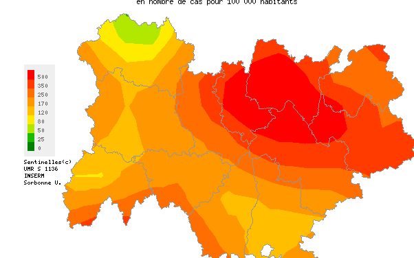 Grippe : pic épidémique dans le Rhône et le Nord-Isère