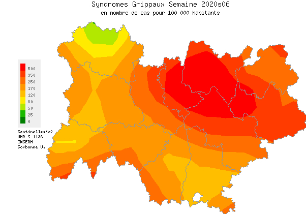 Grippe : pic épidémique dans le Rhône et le Nord-Isère