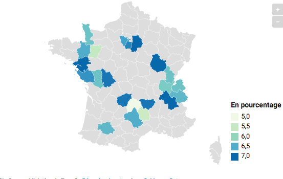 Avec 7 %, l’Isère fait partie des 24 départements français où le taux de chômage est le plus faible