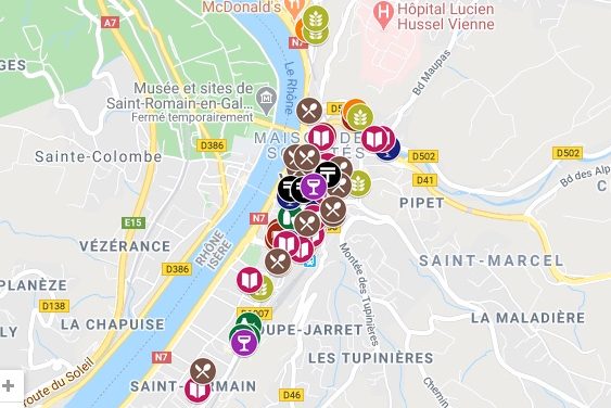Une centaine de commerces actuellement ouverts à Vienne : la cartographie