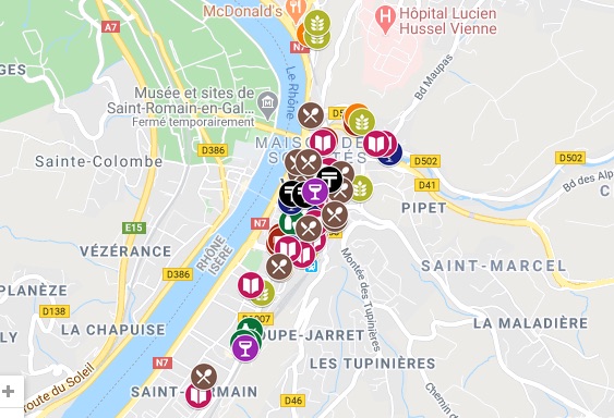 Une centaine de commerces actuellement ouverts à Vienne : la cartographie