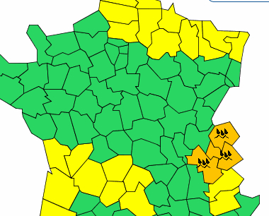 Météo France place l’Isère en « vigilance orange » pluie-inondation pour…48 heures !