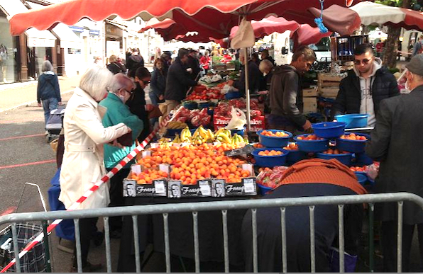 Le retour du grand marché du samedi matin à Vienne : à l’étalement  XXL et aux règles sanitaires à… respecter…
