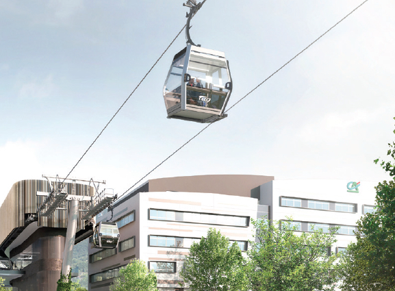 Véritable métro dans les airs, un téléphérique urbain ou “métrocâble” verra le jour à Grenoble en 2024