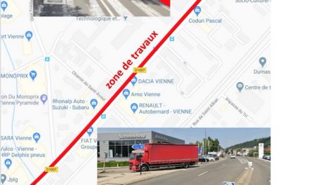 L’avenue du Général Leclerc à Vienne, en travaux  pour 4 mois : circulation alternée et coupures d’eau annoncées