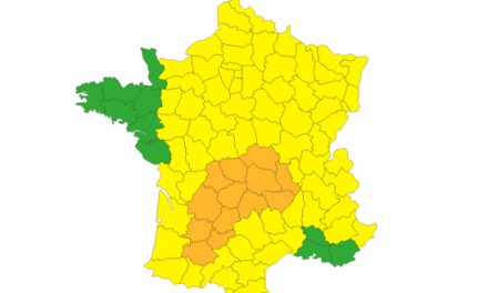 Météo France place cinq départements d’Auvergne-Rhône-Alpes en alerte orange aux orages