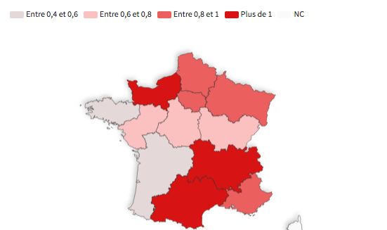La circulation du virus semble repartir en Auvergne-Rhône-Alpes, avec un taux de reproduction supérieur à 1