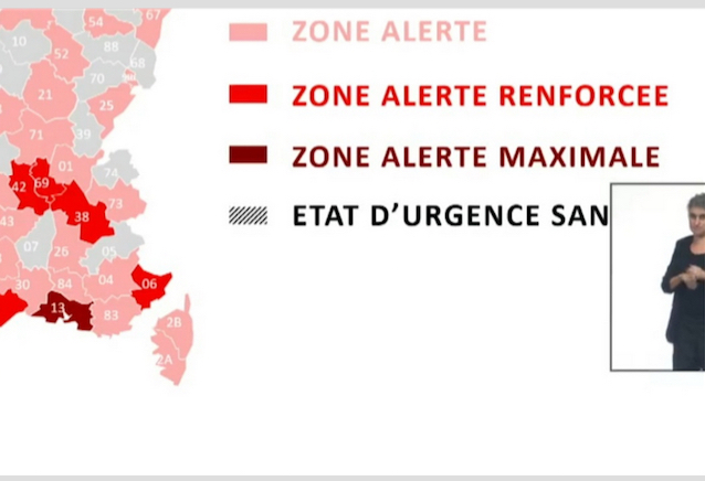 Dures restrictions supplémentaires annoncées par Olivier Véran : Le Rhône, l’Isère et la Loire en “zone d’alerte renforcée”