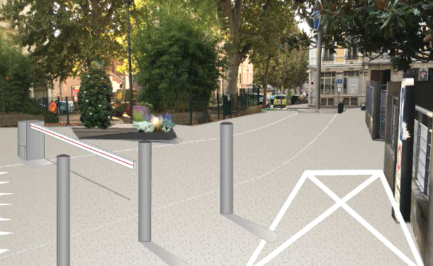 Réaménagement du boulevard de la République à Vienne : 2 scénarios avec ou sans barrière…