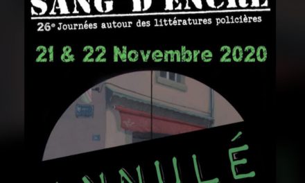 Le Festival Sang d’encre à Vienne annulé, mais il y aura tout-de-même une remise de prix…