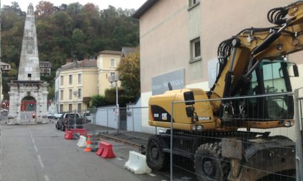 Des sondages archéologiques en cours, boulevard Fernand Point à Vienne