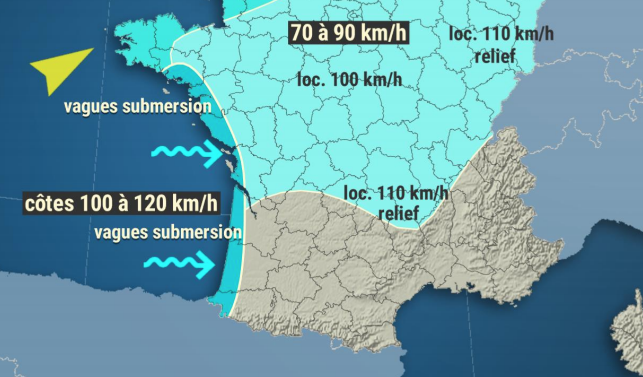 Tempête Bella : vents violents annoncés dans la vallée et le département du Rhône et le Nord-Isère